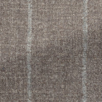 Suit - Light Brown Alpaca-Linen Blend with Chalk Stripe 5921 OMJ Clothing
