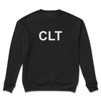 CLT Felt Letter Crewneck Sweatshirts