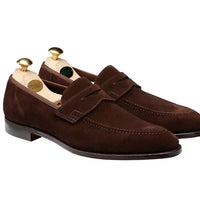 Crockett & Jones Teign Brown Suede Loafer OMJ Clothing