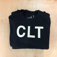 CLT Felt Letter Crewneck Sweatshirts