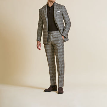 Suit - Loro Piana Cedar Brown Wool-Cashmere with Check 5924