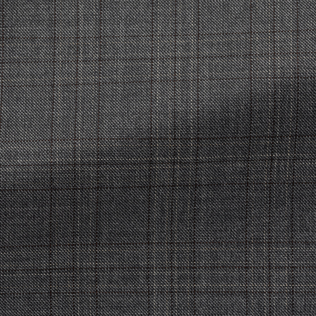 Suit - Charcoal s130 Wool Sharskin with Check 5936