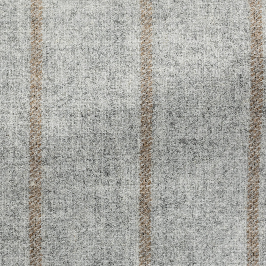 Suit - Stone Grey Alpaca Wool Blend with Cinnamon Stripe 5943