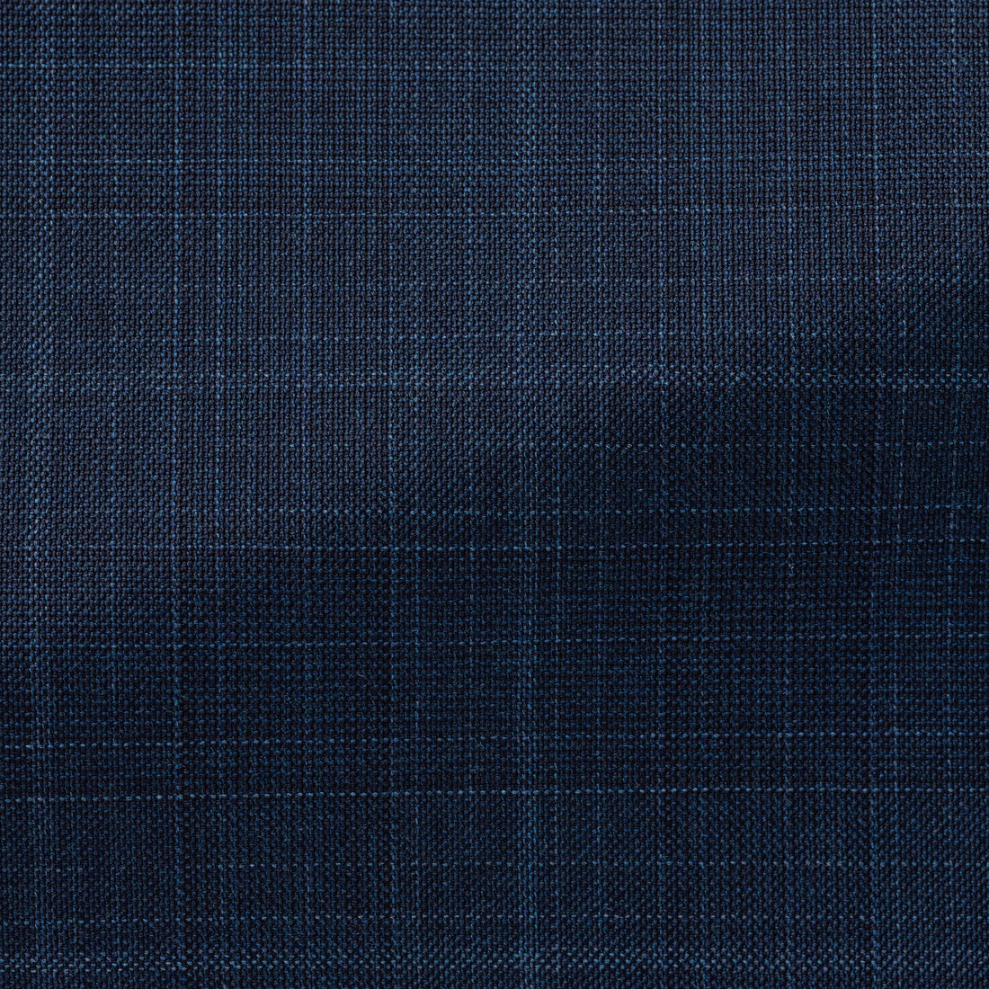 Suit - Loro Piana Neopolitan Blue Wool with Micro-Check 5957