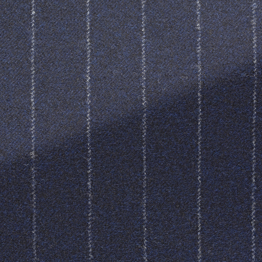 Suit - Loro Piana Midnight Blue Wool-Cashmere with Chalk Stripe 5961