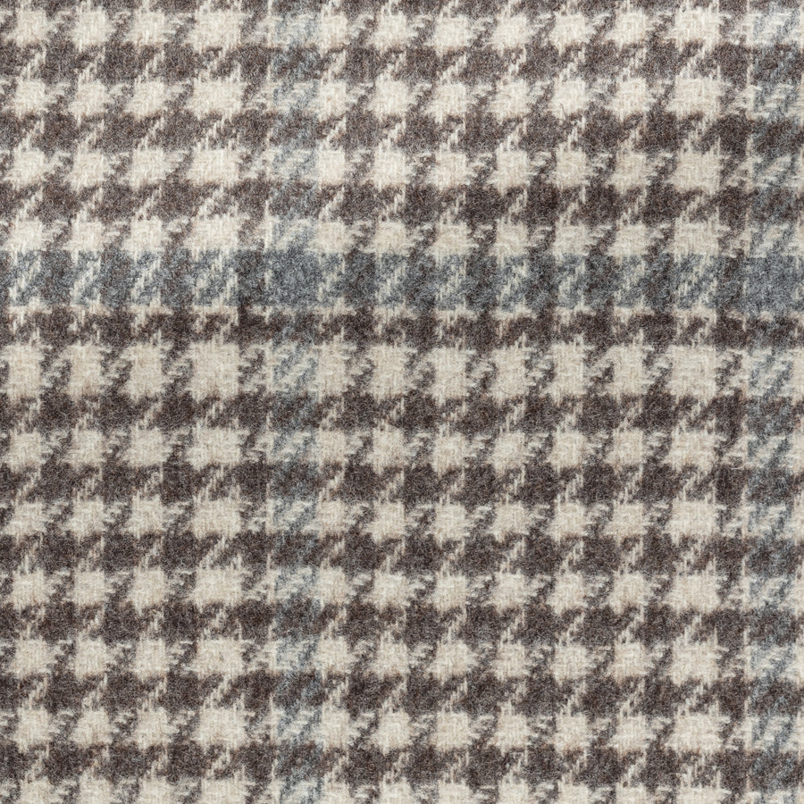 Sport Coat - Loro Piana Tan Wool-Cashmere Houndstooth with Light Grey Windowpane 9059