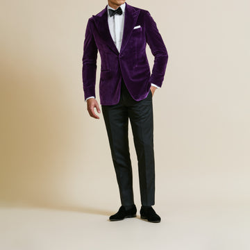 Sport Coat - Purple Stretch Cotton Velvet 9096